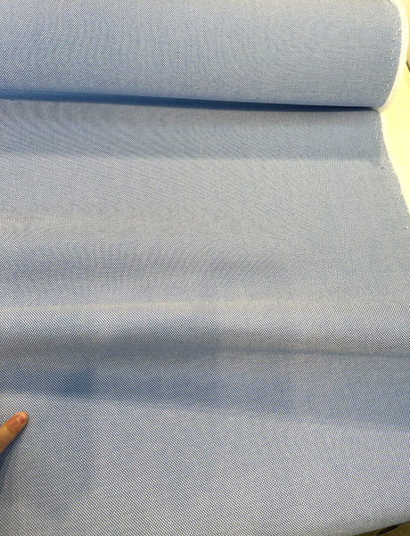 Sunbrella Sailcloth Acrylic Fabric - Capri Blue, Solid & Variegated, 54" Width (1 Yard)