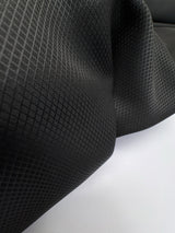 Wool Cotton Jacquard Fabric Black