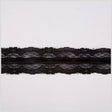 1" Black Raschel Lace