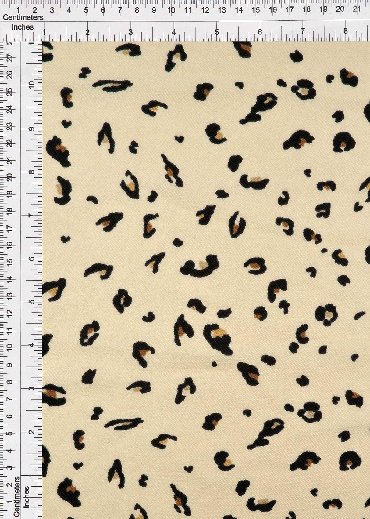 Leopard Print Twill Woven Fabric