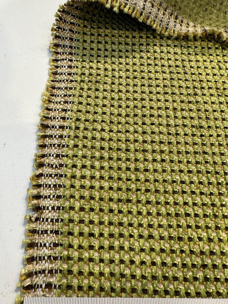 P Kaufmann Pennington Polyester Fabric - Green Cust Pear Basket Plaid/Check, 54" Width (By The Yard)