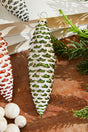 6” Holiday Pinecone Glass Ornament