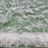 Embroidered Lace Net Mesh Bridal Fabric