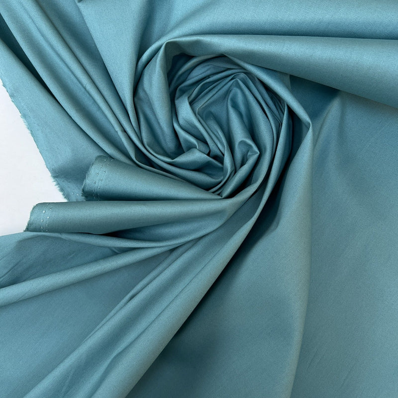 Viscose Elastane Plain Weave Blue