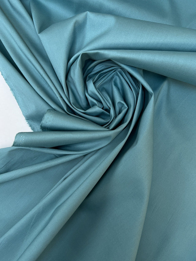 Viscose Elastane Plain Weave Blue