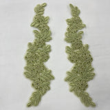 Beaded Corded Floral Lace Applique