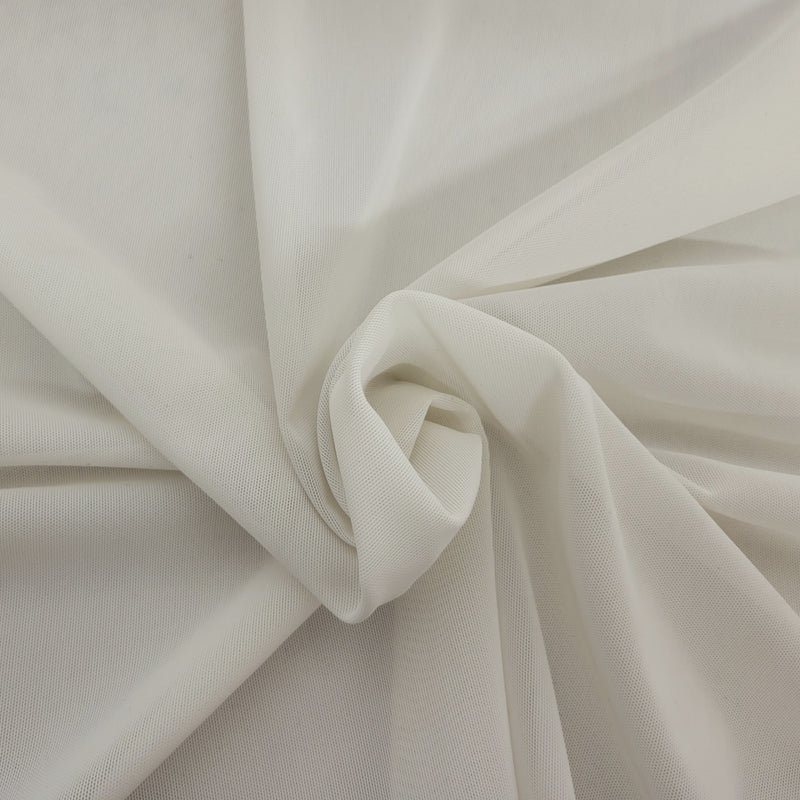 Power Mesh White Nylon Spandex