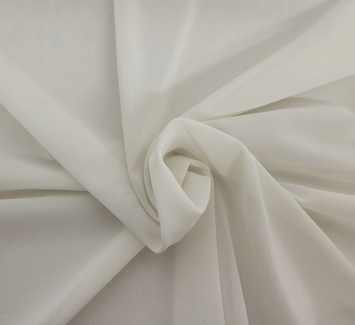 Power Mesh White Nylon Spandex