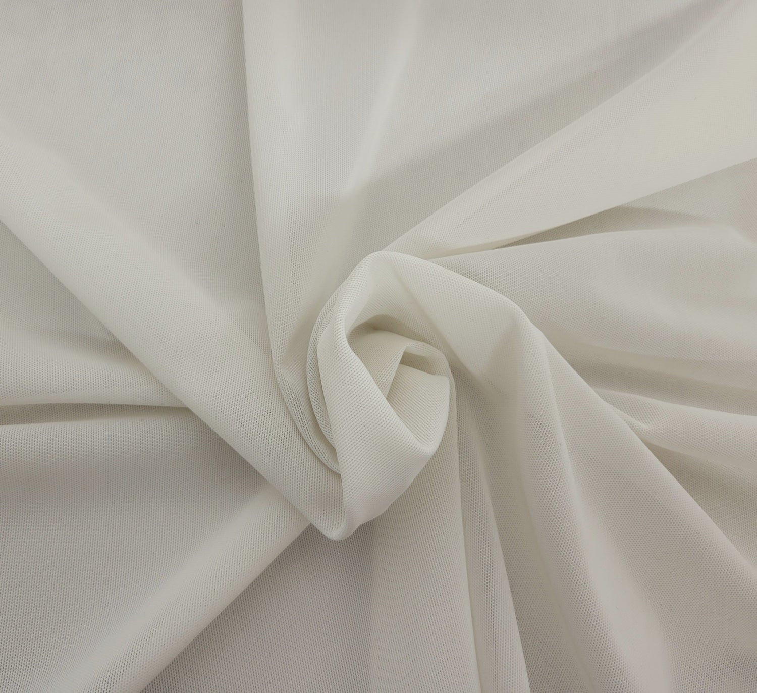 Power Mesh White Nylon Spandex