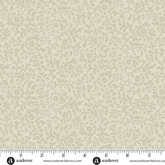 Cotton Wideback Fabric Linen Vine Moody Hues 108"