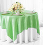 Satin Square Table Overlay 72x72 Mint Green