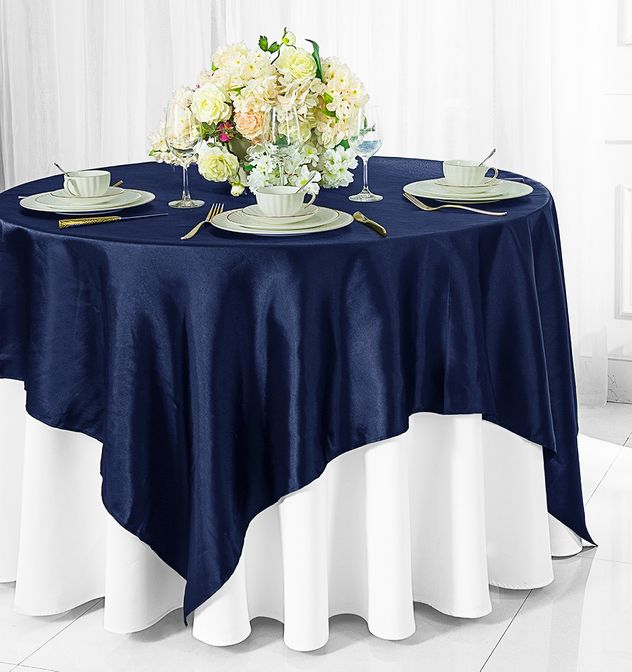 Seamless Square Satin Table Overlay Best Polyester