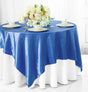 Satin Square Table Overlay 72x72 Periwinkle/Cornflower