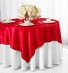 Seamless Square Satin Table Overlay Premium Polyester Cloth