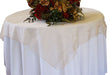 Organza Square Table Overlay 72x72 Champagne