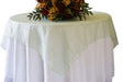 Organza Square Table Overlay 72x72 Sage Green