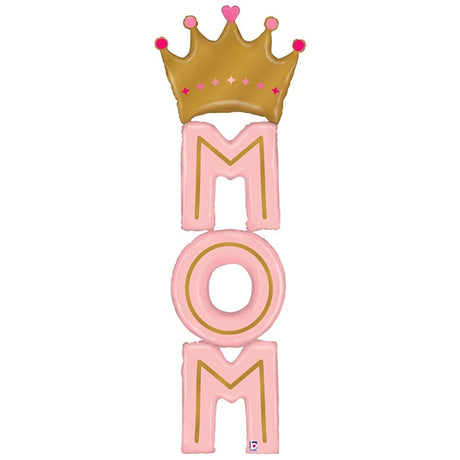 Foil Balloon Special Delivery Mom Crown