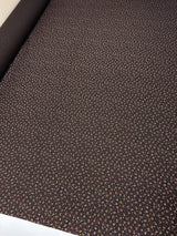 Printed Wool Fabric Brown Geometric