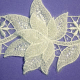 Beaded 3D Floral Lace Trimming 4" Wide