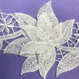Beaded 3D Floral Lace Trimming 4" Wide