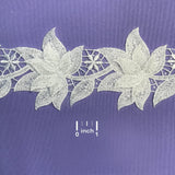 Beaded 3D Floral Lace Trimming 4" Wide