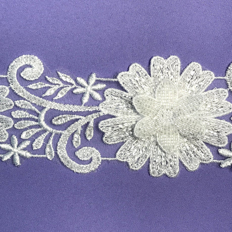 Beaded Floral Lace Trimming