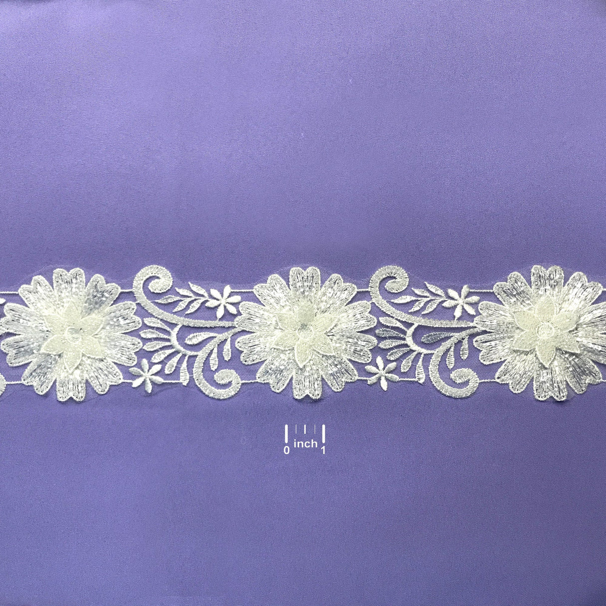 Beaded Floral Lace Trimming