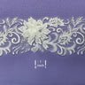 1 Yard Beaded 3D Floral Lace Trimming Embroidered on 100% Polyester Net Mesh 4" Wide