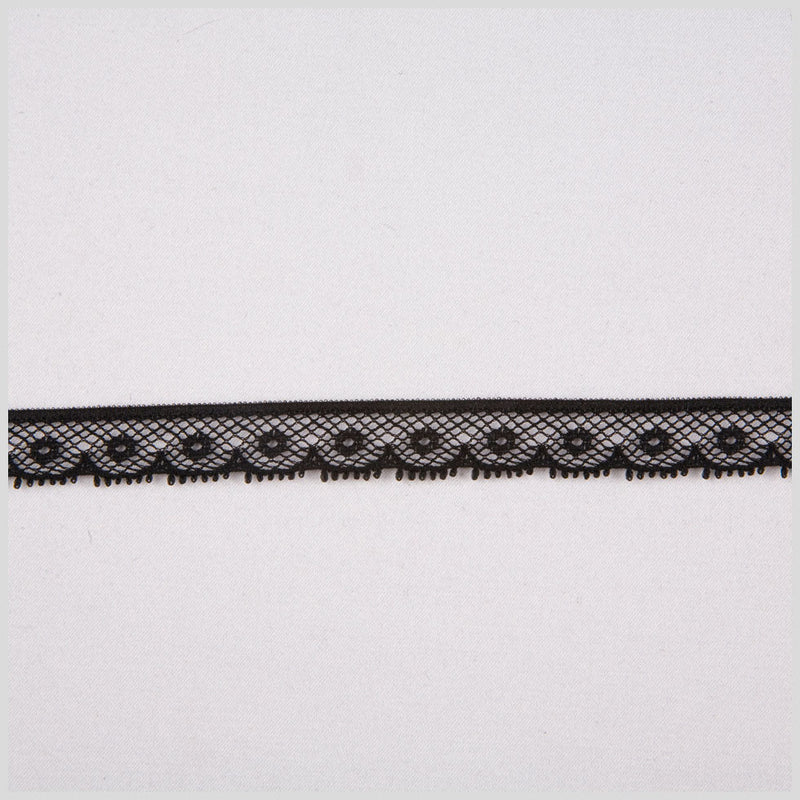 1/2" Black Fine Lace