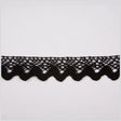 1" Black Crochet Lace