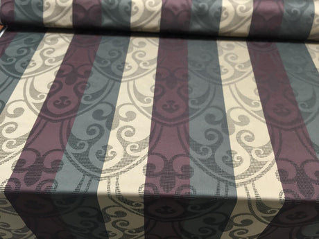 Hailey Tabernacle Embossed Brocade Fabric - Forest Green Beige With Black Undertone, 54" Width (1 Yard)