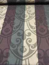 Hailey Tabernacle Embossed Brocade Fabric - Forest Green Beige With Black Undertone, 54" Width (1 Yard)