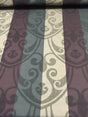 Hailey Tabernacle Embossed Brocade Fabric - Forest Green Beige With Black Undertone, 54" Width (1 Yard)