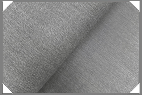 Grey Gabardine Wool Blend Fabric - Grey, 58/60" Width