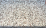 Imogen Ember Orange Distressed Damask Chenille Fabric - Rust Orange, Beige Off White, 56" Width (1 Yard)