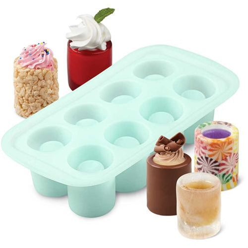 Molde de silicona para caramelos en forma de vaso de chupito
