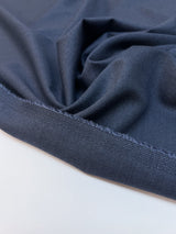 Italian Wool Suit Fabric Blue Black