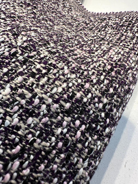 Valley Forge Chenille Fabric - Purple Tweed Gian Texture, 1 Yard