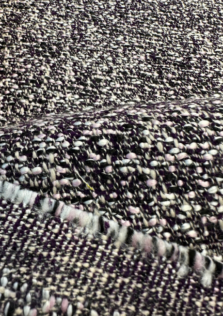 Valley Forge Chenille Fabric - Purple Tweed Gian Texture, 1 Yard