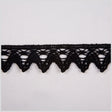 1" Black Cluny Lace