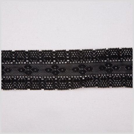 1.5" Black Cluny Lace