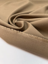 Wool Nylon Suit Fabric Brown Beige