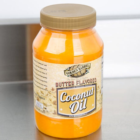 Golden Barrel 32 fl. oz. Butter Flavored Coconut Oil - 12/Case