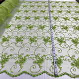 Beaded Embroidered Lace Mesh