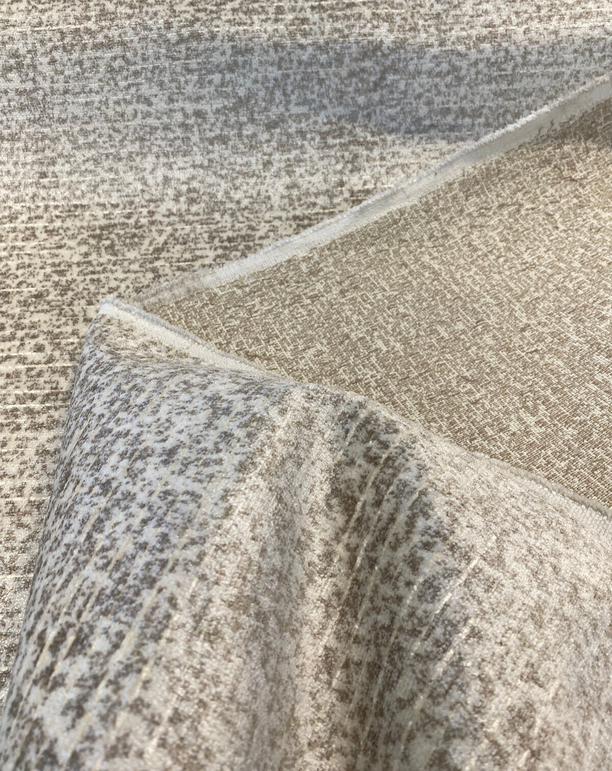 Marsalis Velvet Fabric - Beige Antique, Upholstery Fabric (1 Yard)