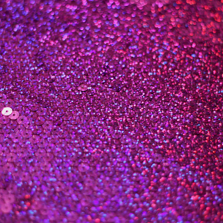All-Over Holo Sequins Poly Spandex Fabric - Multiple Colors, Round Sequins, 56-58" Width (1 Yard)