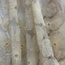 1 Yard Exquisite Champagne Beaded 3D Floral Lace Fabric on Net Mesh 52 inch Width