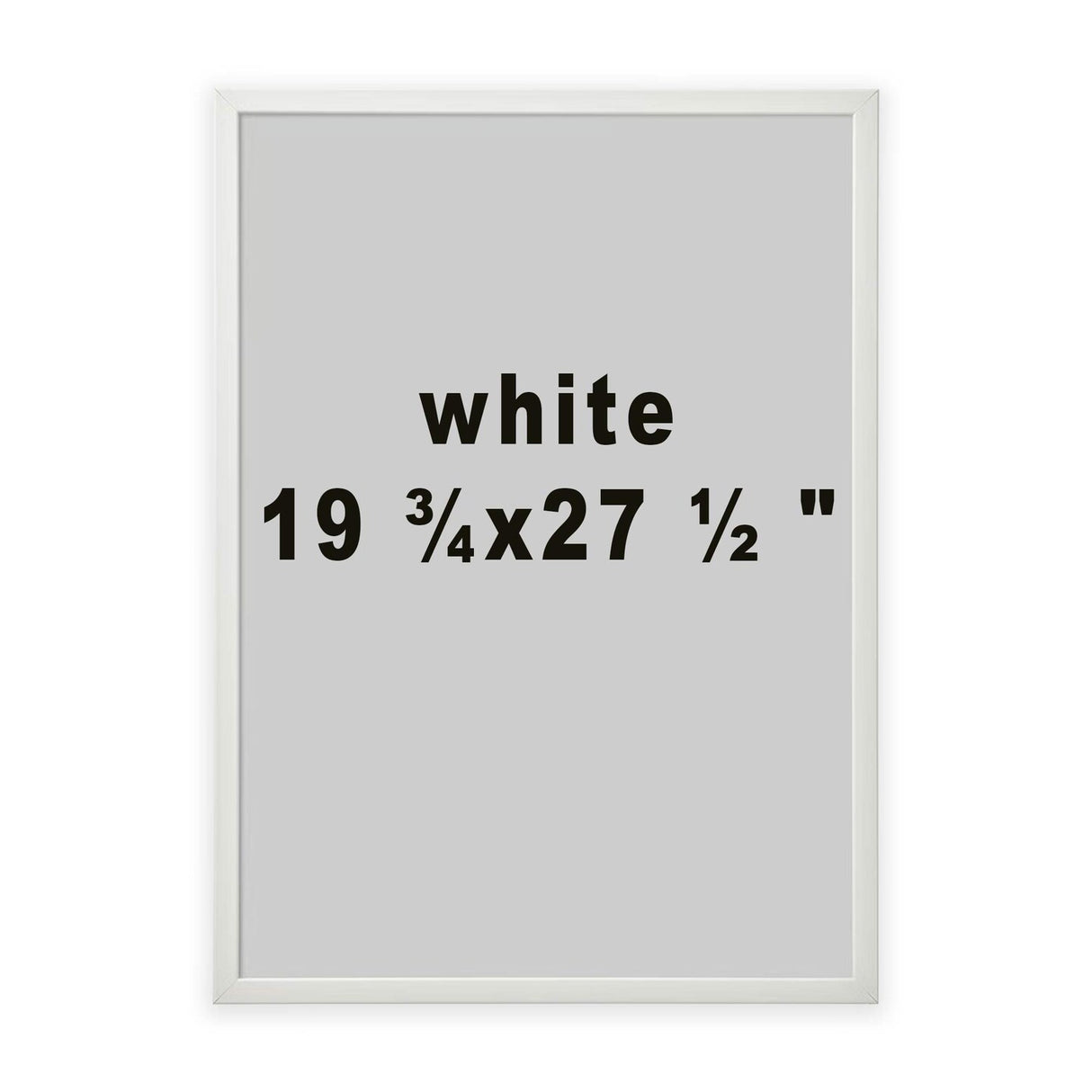Large White Picture Frame 19.75x27.5 – Kid-Safe Plastic Front, Lightweight Wall Frame