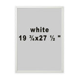Large White Picture Frame 19.75x27.5 – Kid-Safe Plastic Front, Lightweight Wall Frame