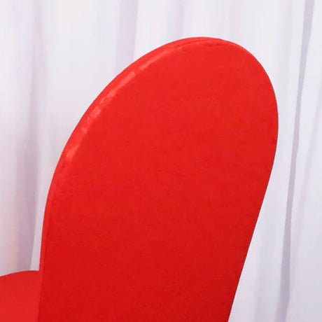 1 Piece Red Embossed Vintage Spandex Banquet Chair Cover Elegant Event Decor